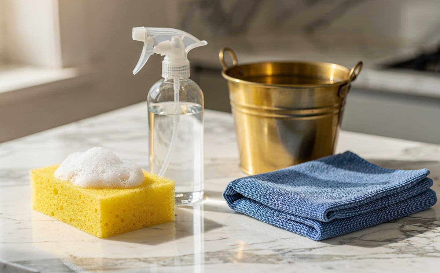 Werkzeug eines Reinigungsmeisterbetriebs